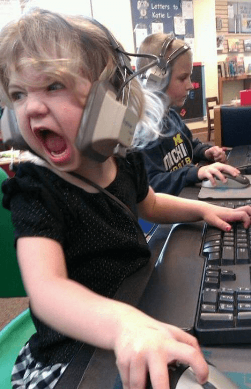 Angry Gamer Girl