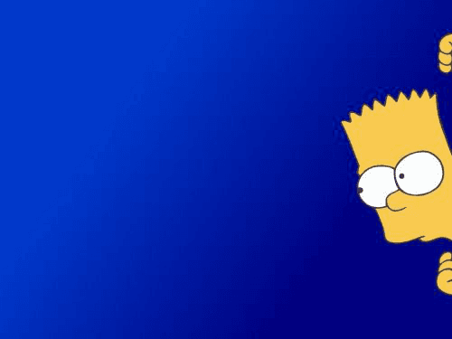 Bart Simpson Peeking