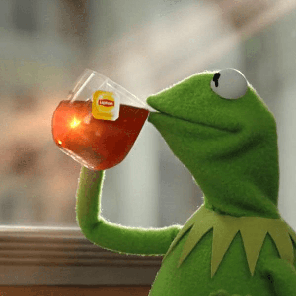 Kermit Sipping Tea