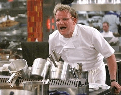 Gordon Ramsay Yelling in the Kitchen