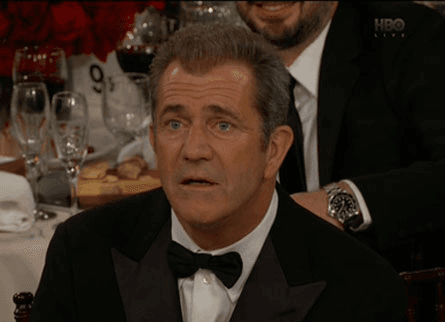 Confused Mel Gibson