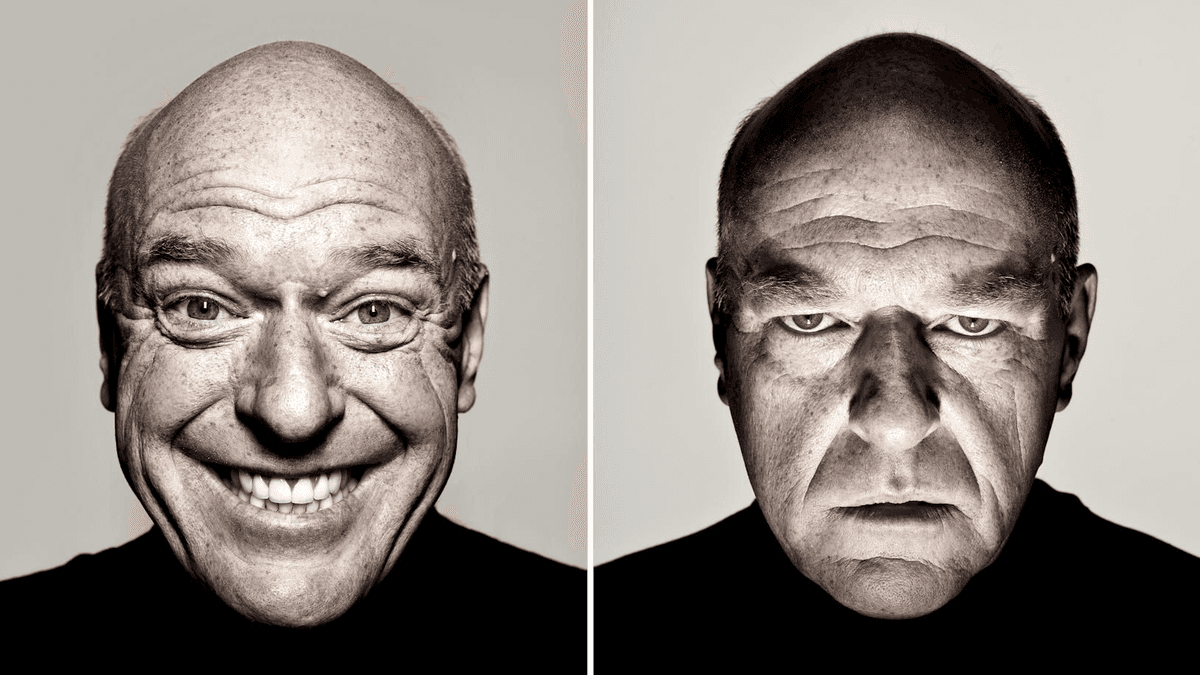 Dean Norris Happy–Angry Reaction