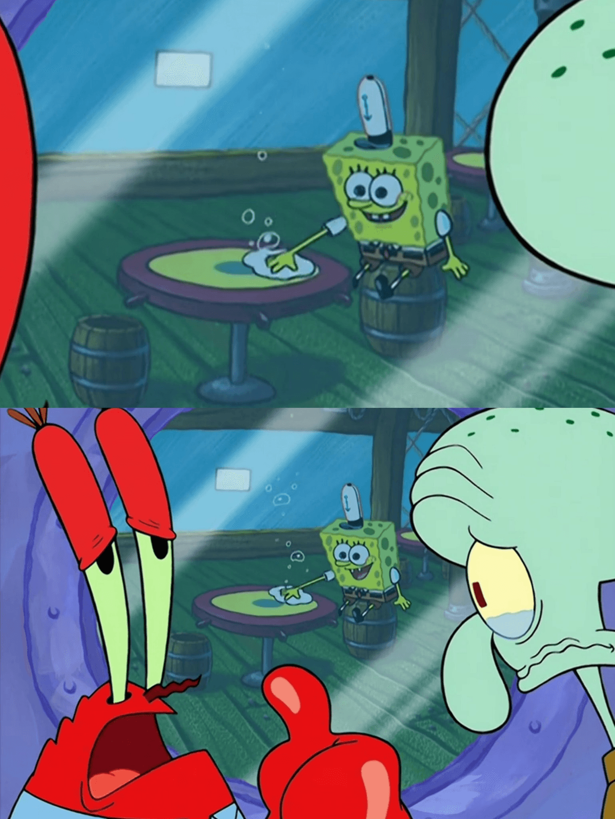 How Do We Tell Him? meme template image.
