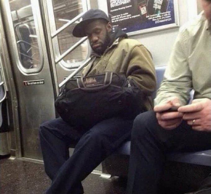 Lebron sleeping meme template image.