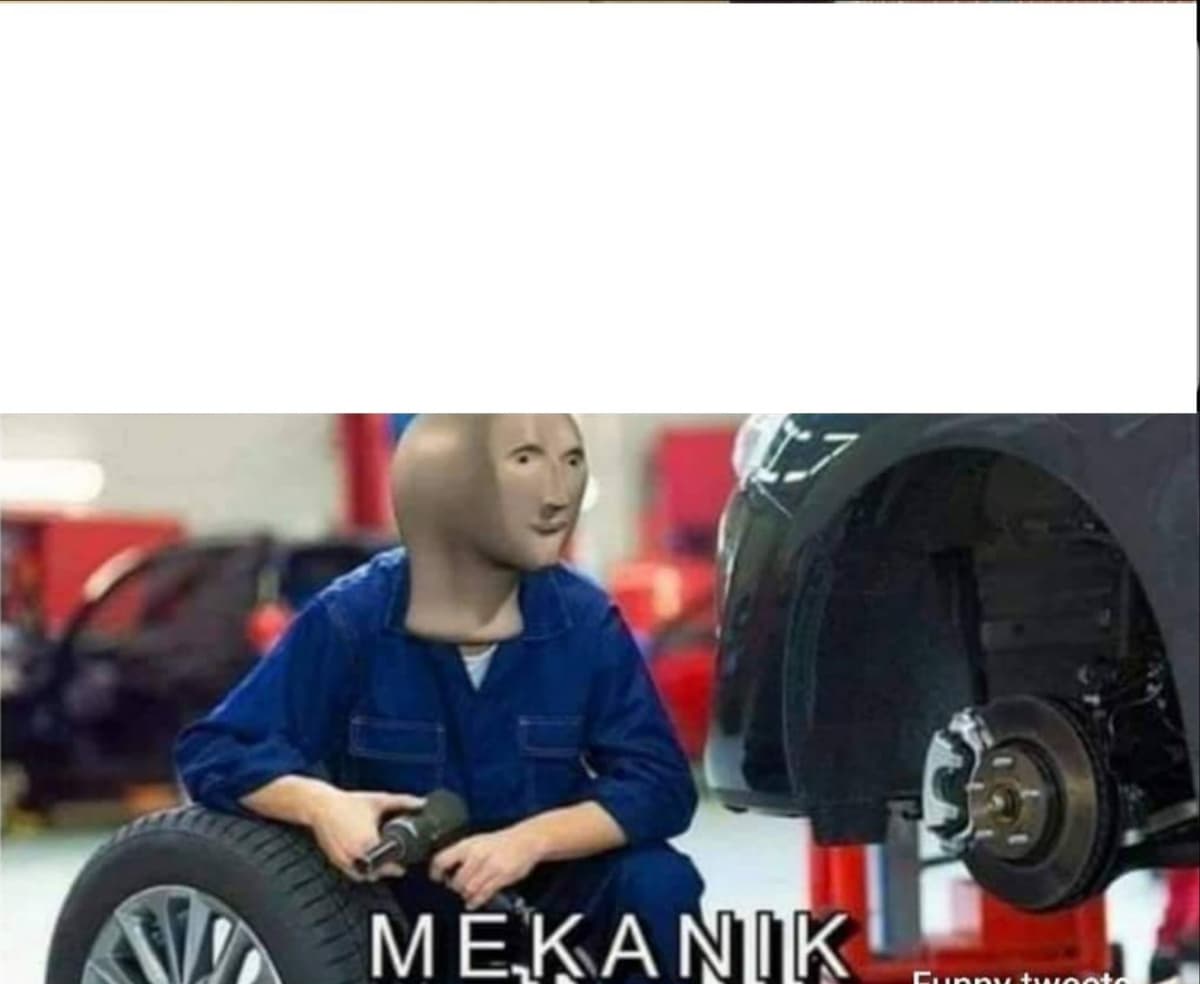 Mekanik meme template image.