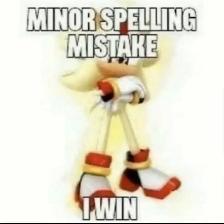 Minor Spelling Mistake meme template image.