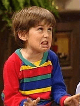 Mocking kid meme template image.
