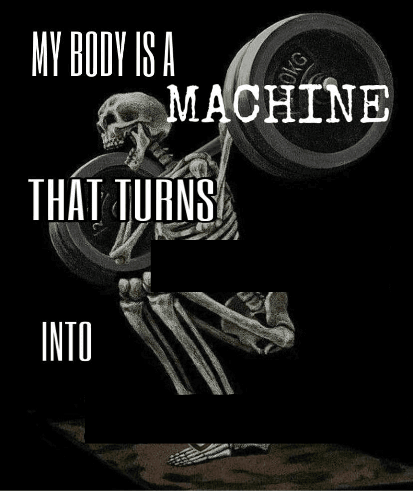 My body is machine meme template image.