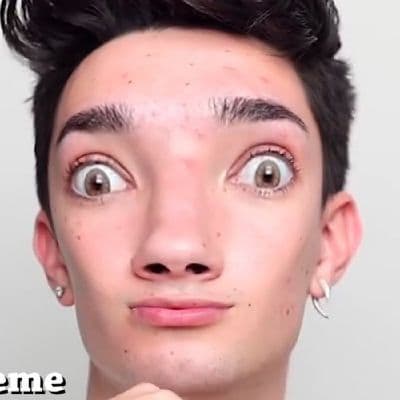 No Makeup James Charles meme template image.