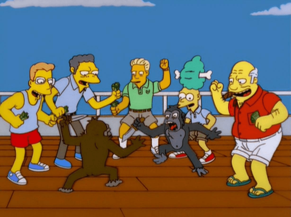 Simpsons Monkey Knife Fight