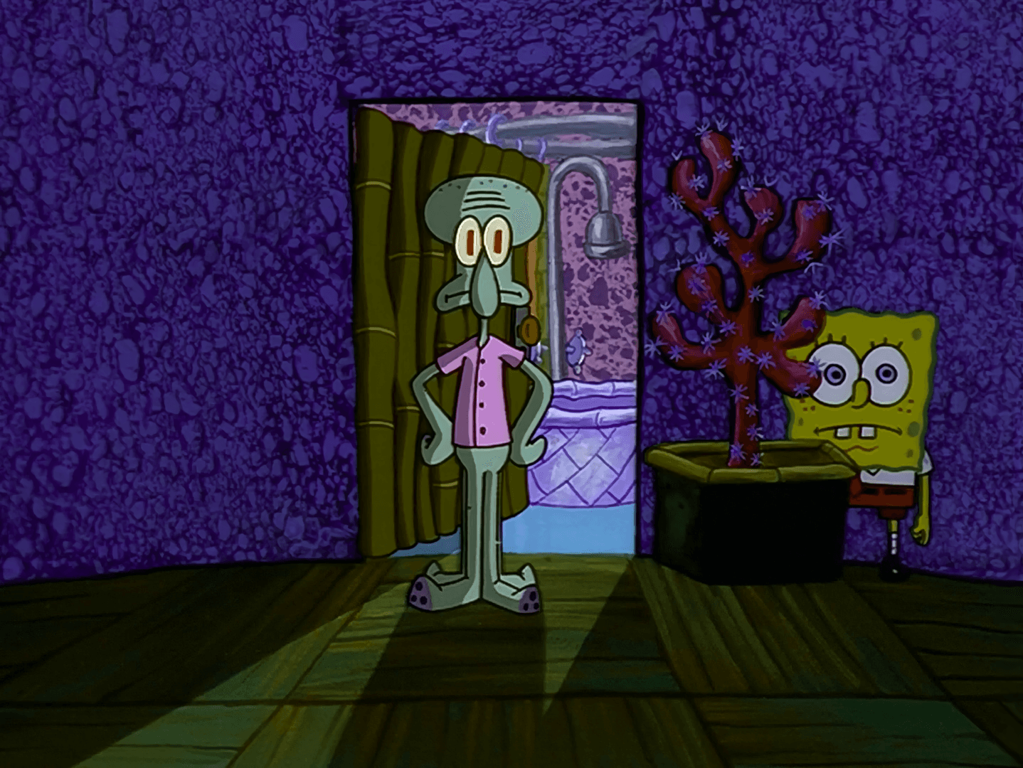 Spongebob Hiding Meme Template