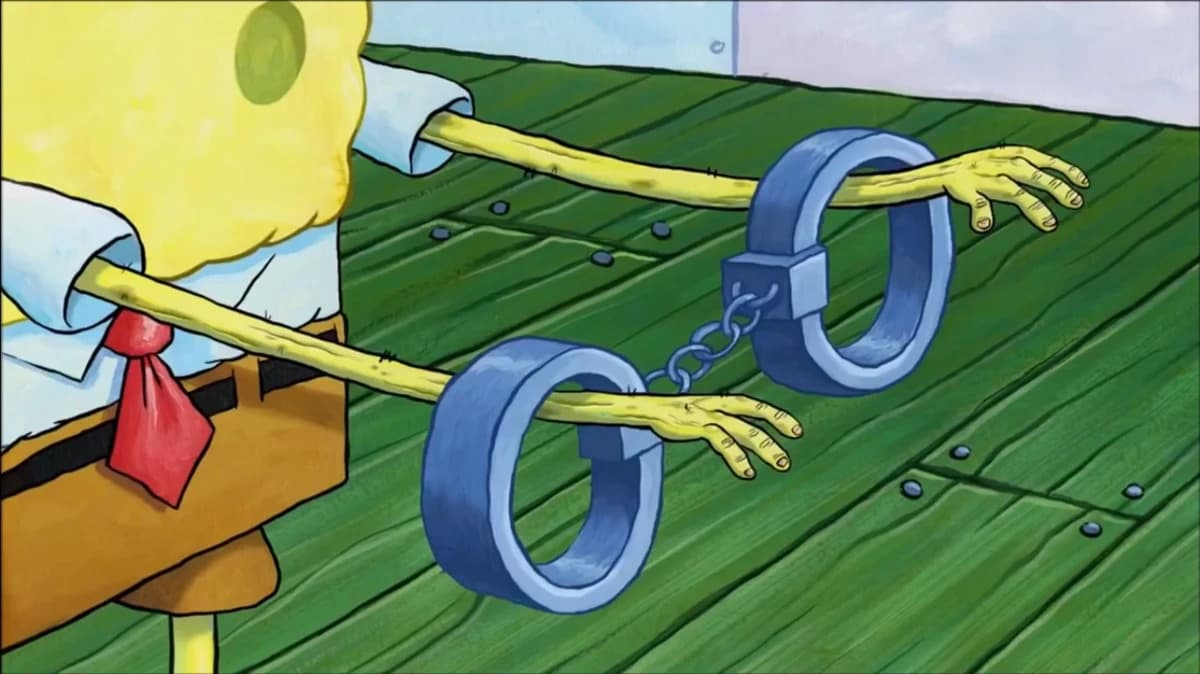 Spongebob handcuffs