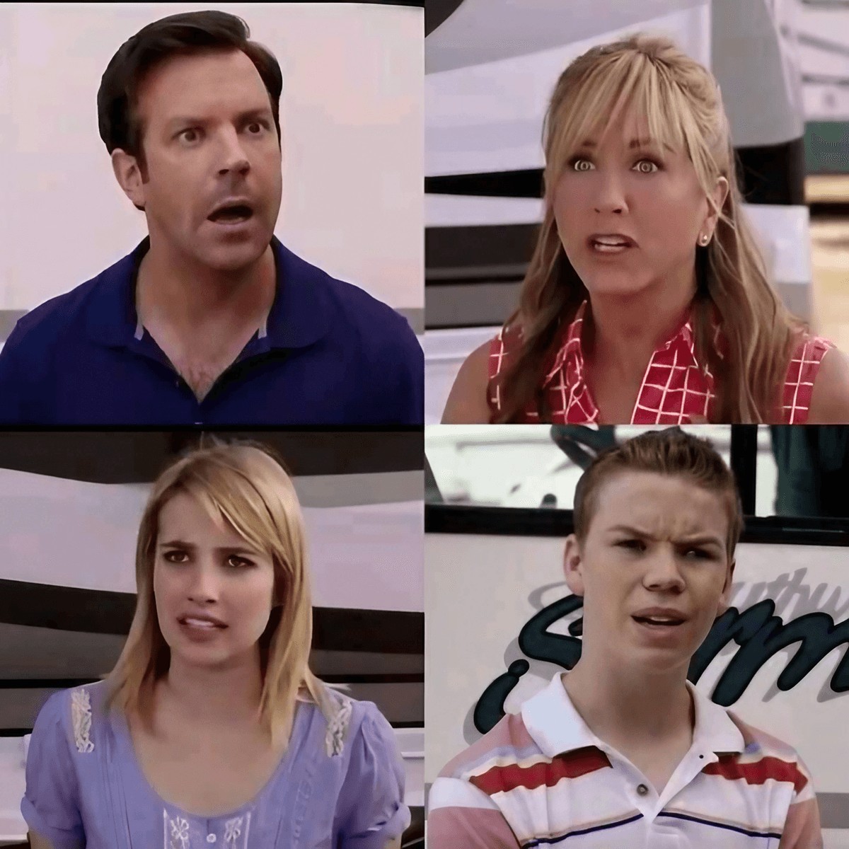We're The Millers Four-Person Reaction Grid