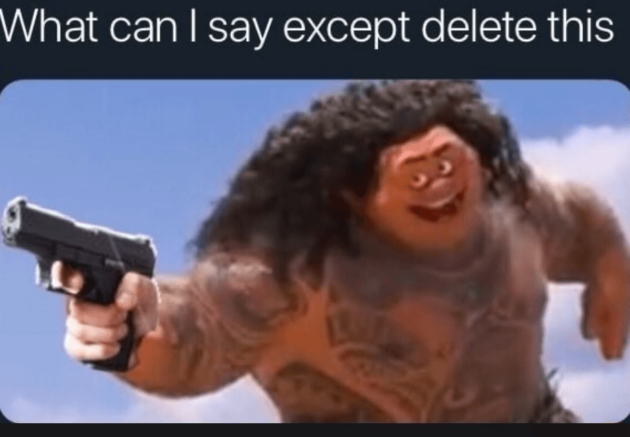 What can I say except delete this
