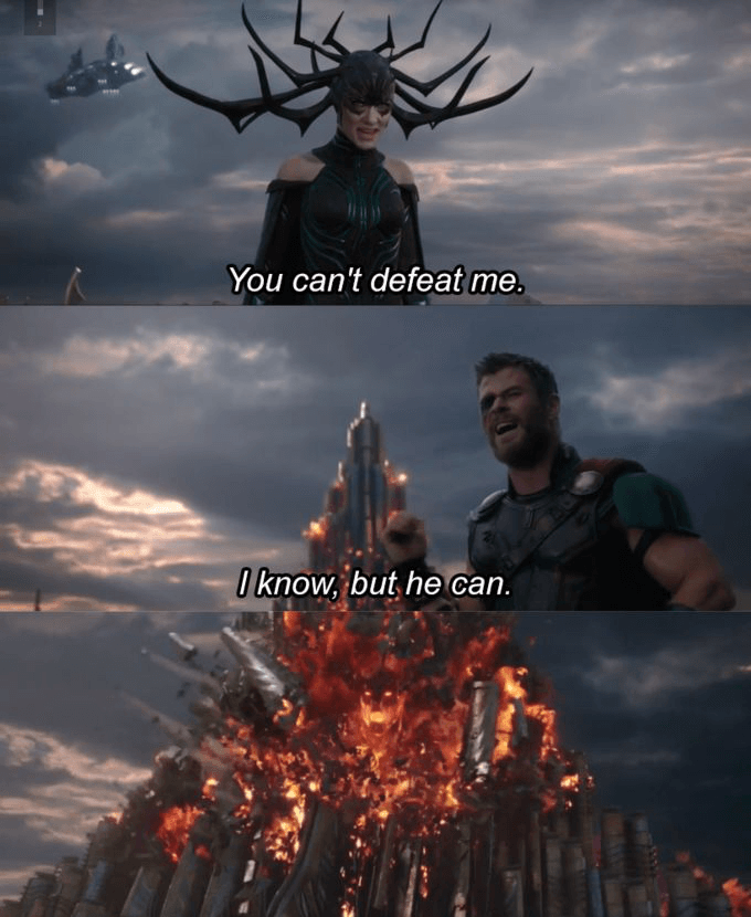 You Can’t Defeat Me, But He Can