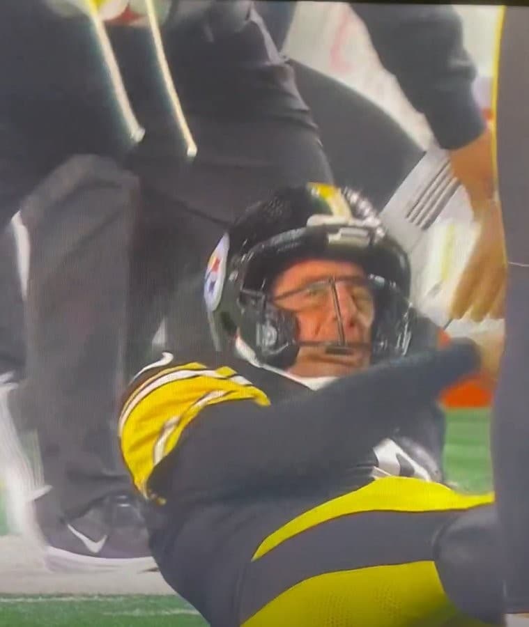Aaron Rodgers Getting Tackled From Behind