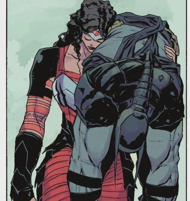 Wonder Woman Carrying Batman