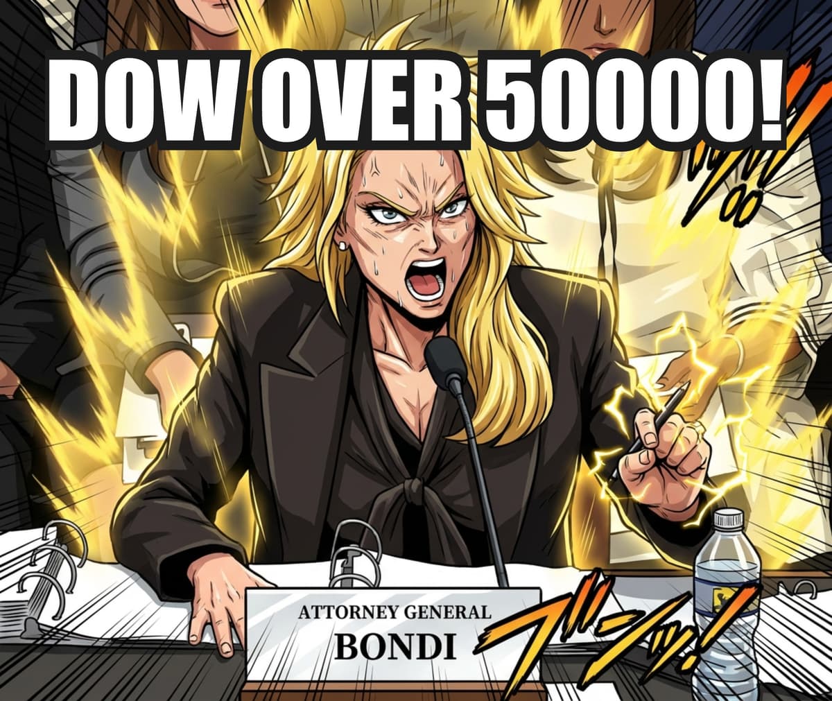 Power Over 9000 Attorney General Bondi Parody Meme Template