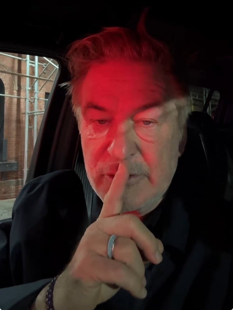 Alec Baldwin Shushing In A Car