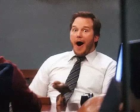 Andy Dwyer Excited