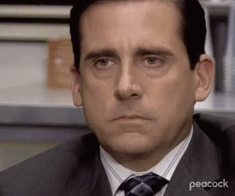 Annoyed Michael Scott