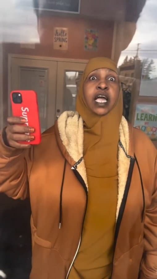 Shocked Hijabi Selfie Reaction