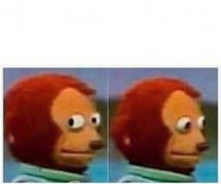 Awkward Look Monkey Puppet Meme Template