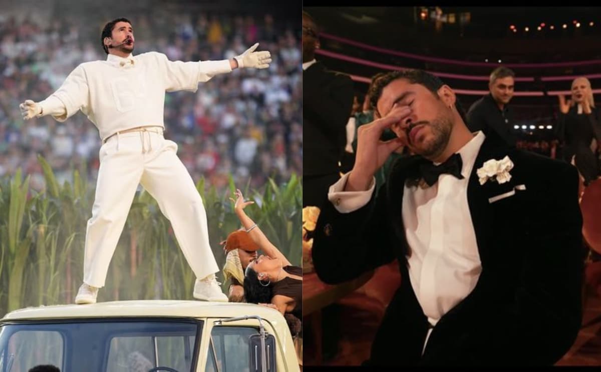 Bad Bunny Performing Vs Exhausted Drake