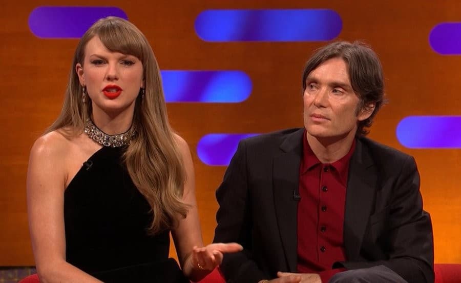 Cillian Murphy Looking Skeptically At Taylor Swift
