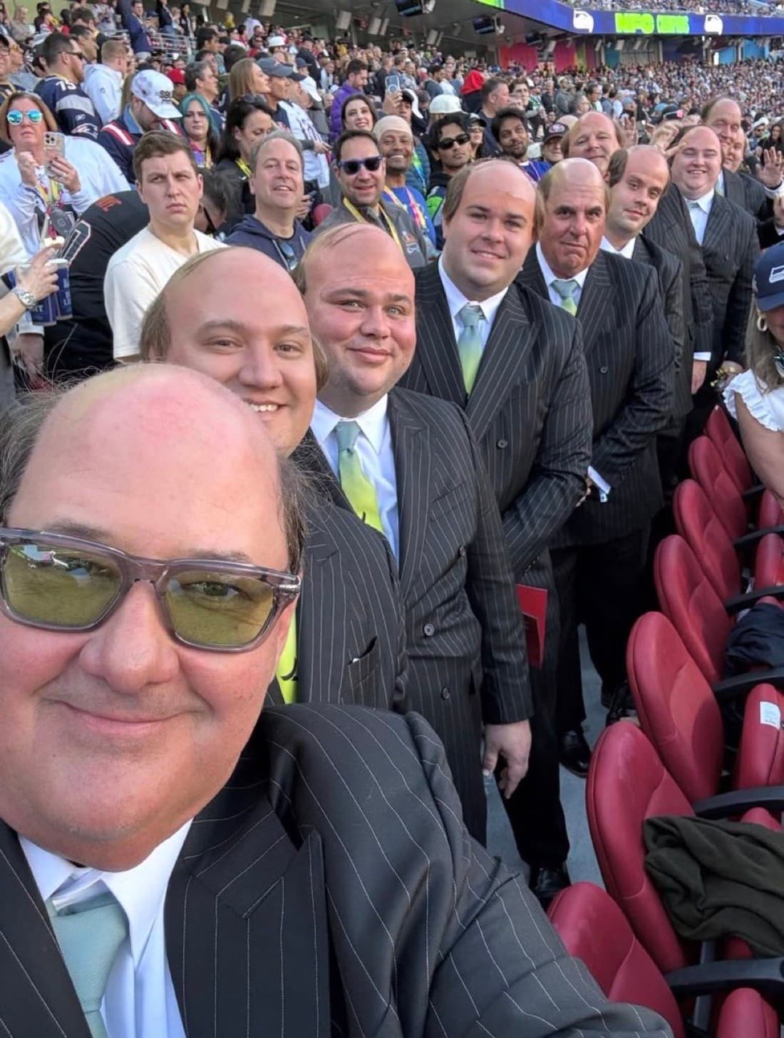 Brian Baumgartner Clones at the Super Bowl