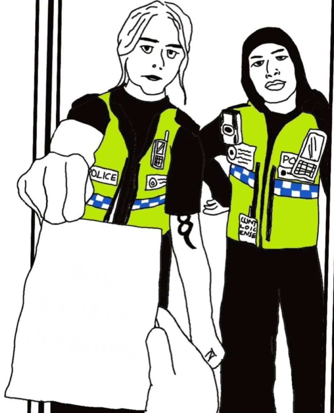 British Police Officers At Your Door
