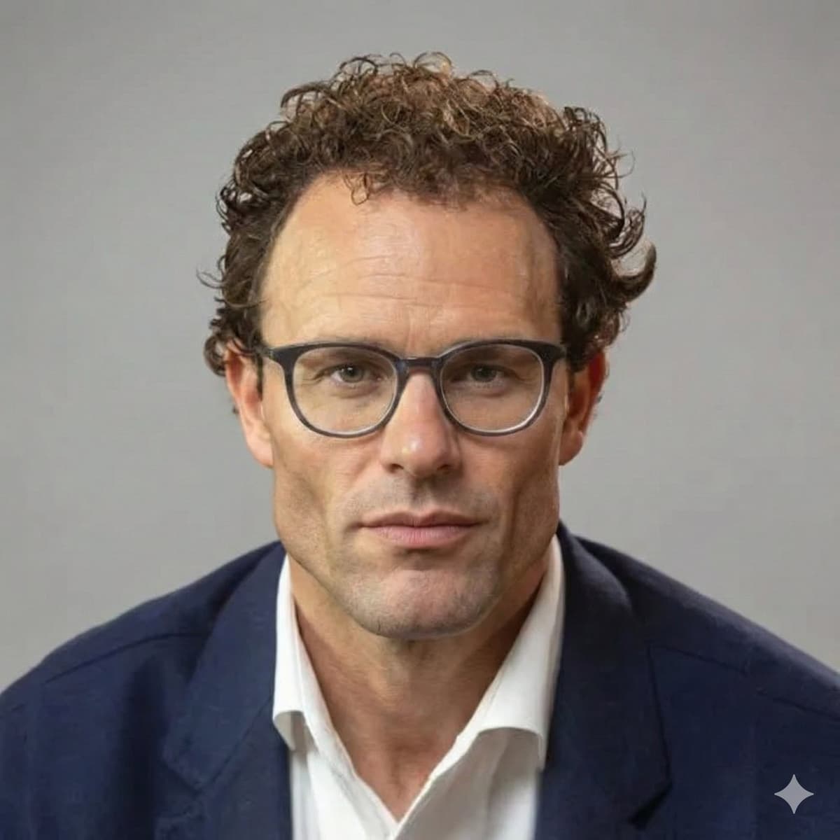 Dario Amodei Serious Portrait Meme Template