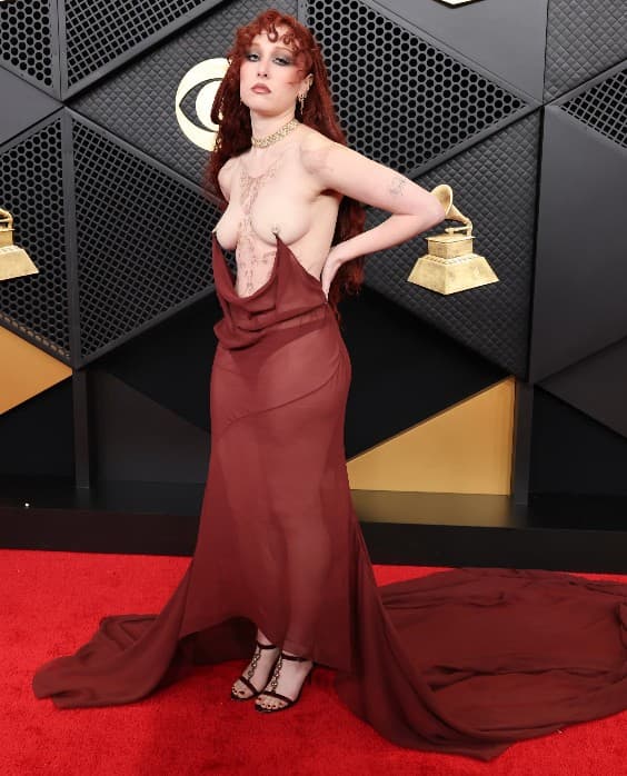 Chappell Roan Grammys Red Carpet Outfit Meme Template