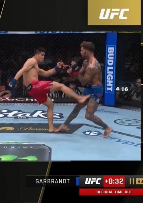 Cody Garbrandt kicked in the nuts UFC 326