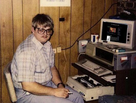 computer nerd meme template image.