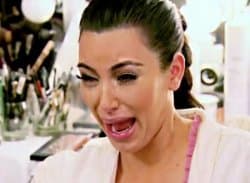Crying Kim Kardashian