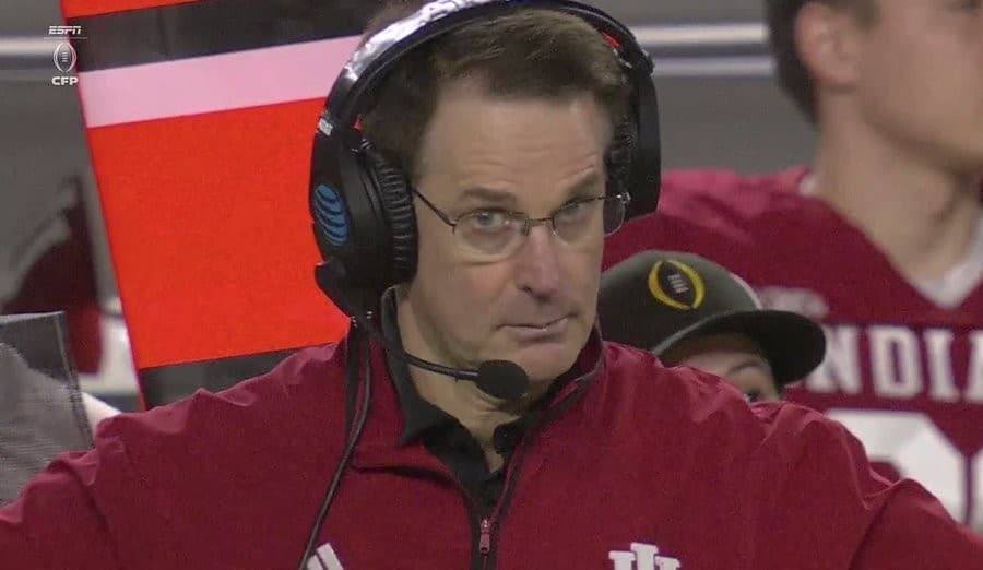 Curt Cignetti Eyebrow Raise (Sideline Wide)