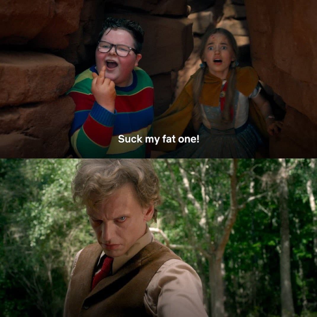 Derek "Suck my fat one" Stranger Things S05
