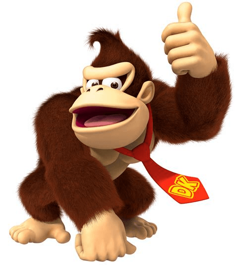 donkey kong gives a thumbs up meme template image.