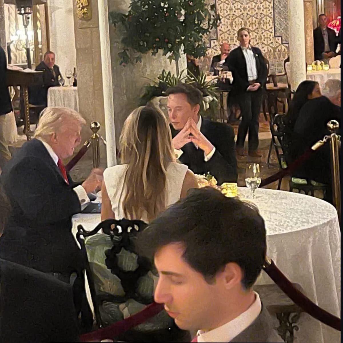 Elon Musk dinner with POTUS and FLOTUS