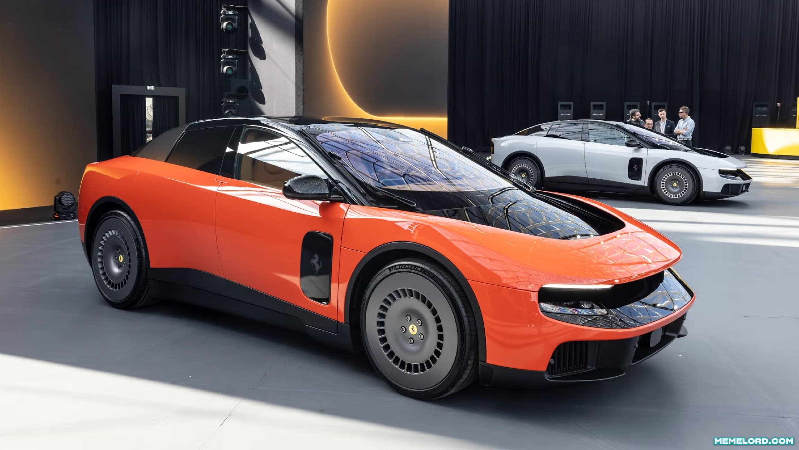 Ferrari Luce - its first electric vehicle meme template