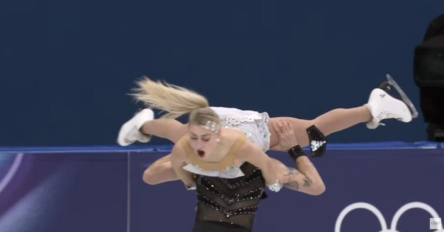 Figure skater intimate lift 2026 Winter Olympics