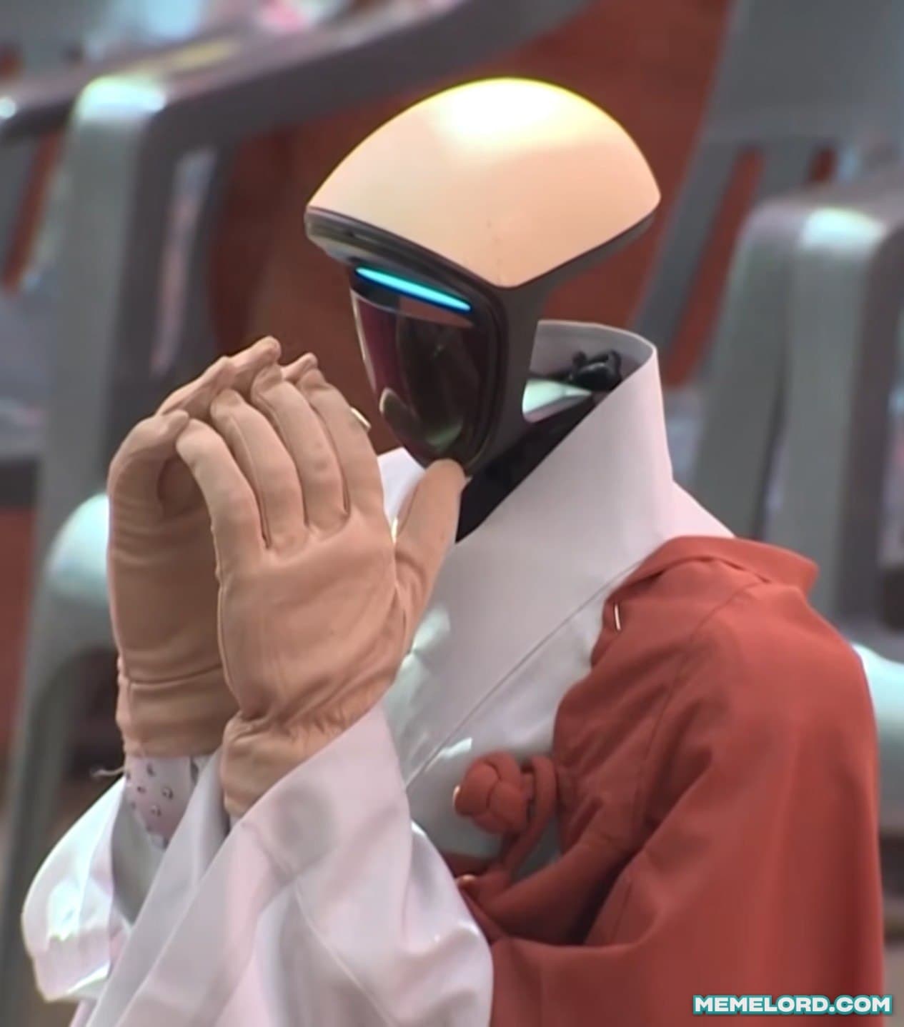 First Ever Robotic Monk meme template