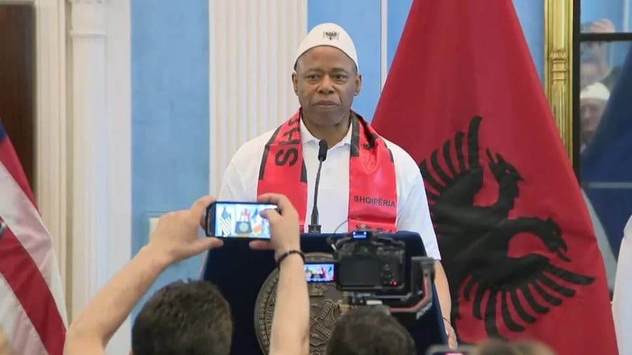 Former NYC Mayor Eric Adams becomes Albanian