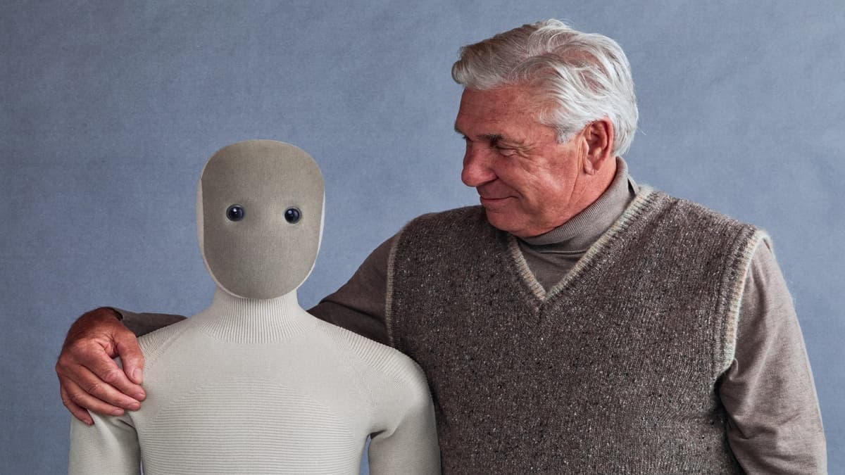 Grandpa looking at NEO Robot Meme Template