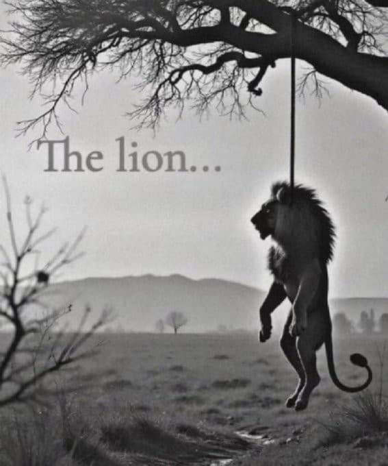 Hanged Lion Meme Template