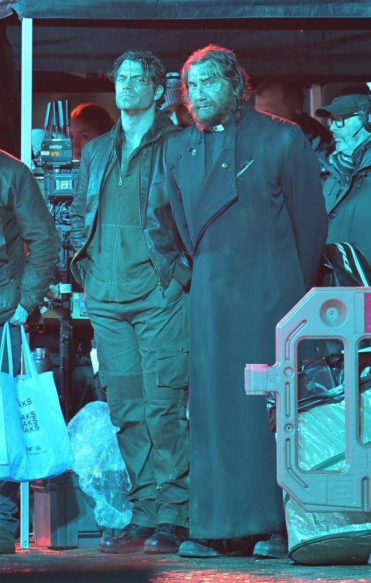 Henry Cavill and Dave Bautista looking at you "Highlander" Meme Template
