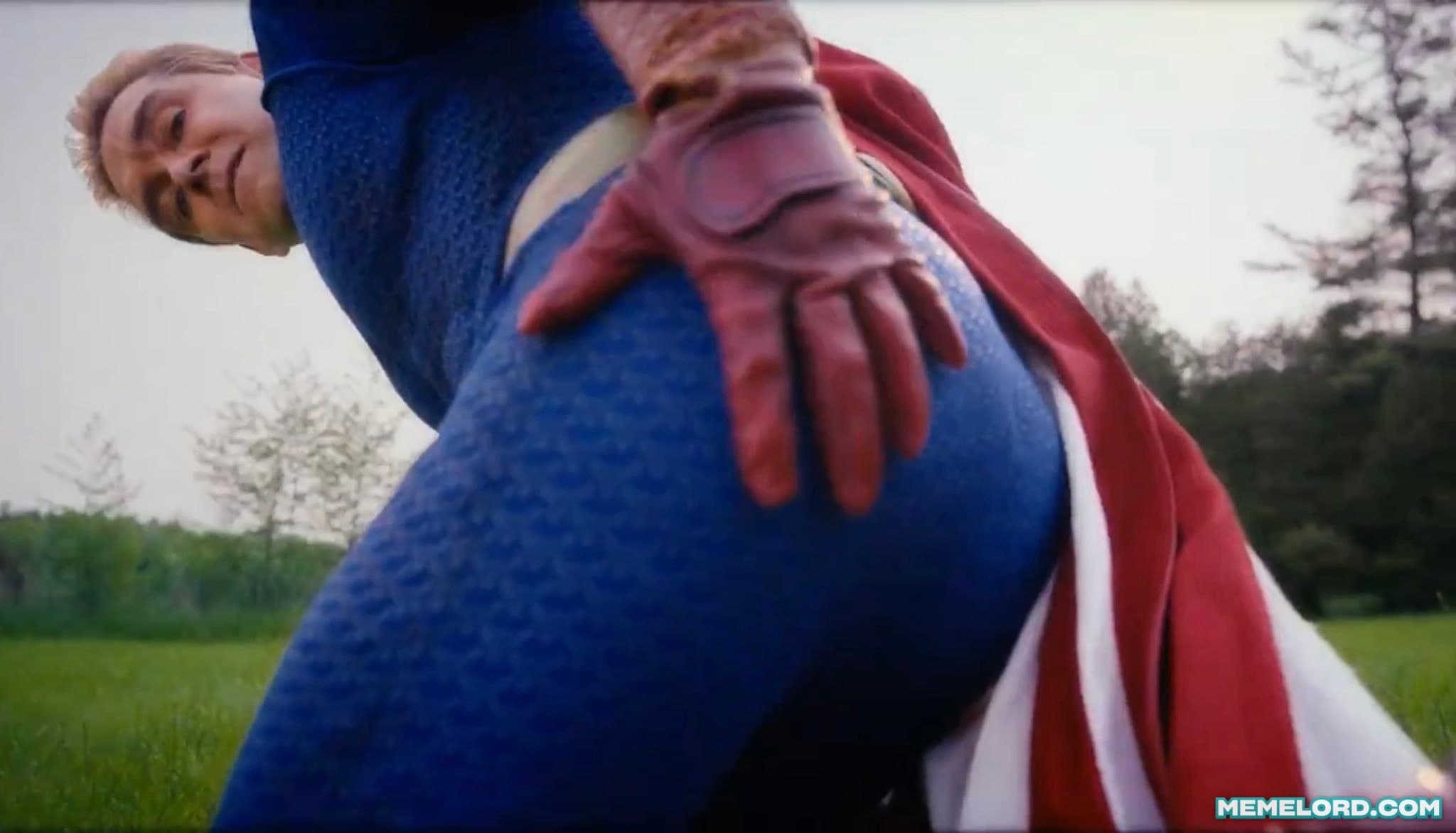 Homelander bent over - 'The Boys' S5 meme template