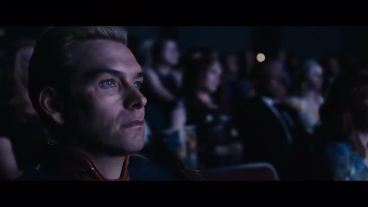 Homelander Watching a Movie
