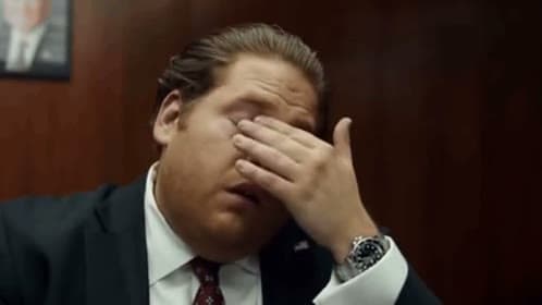 Jonah Hill Facepalm